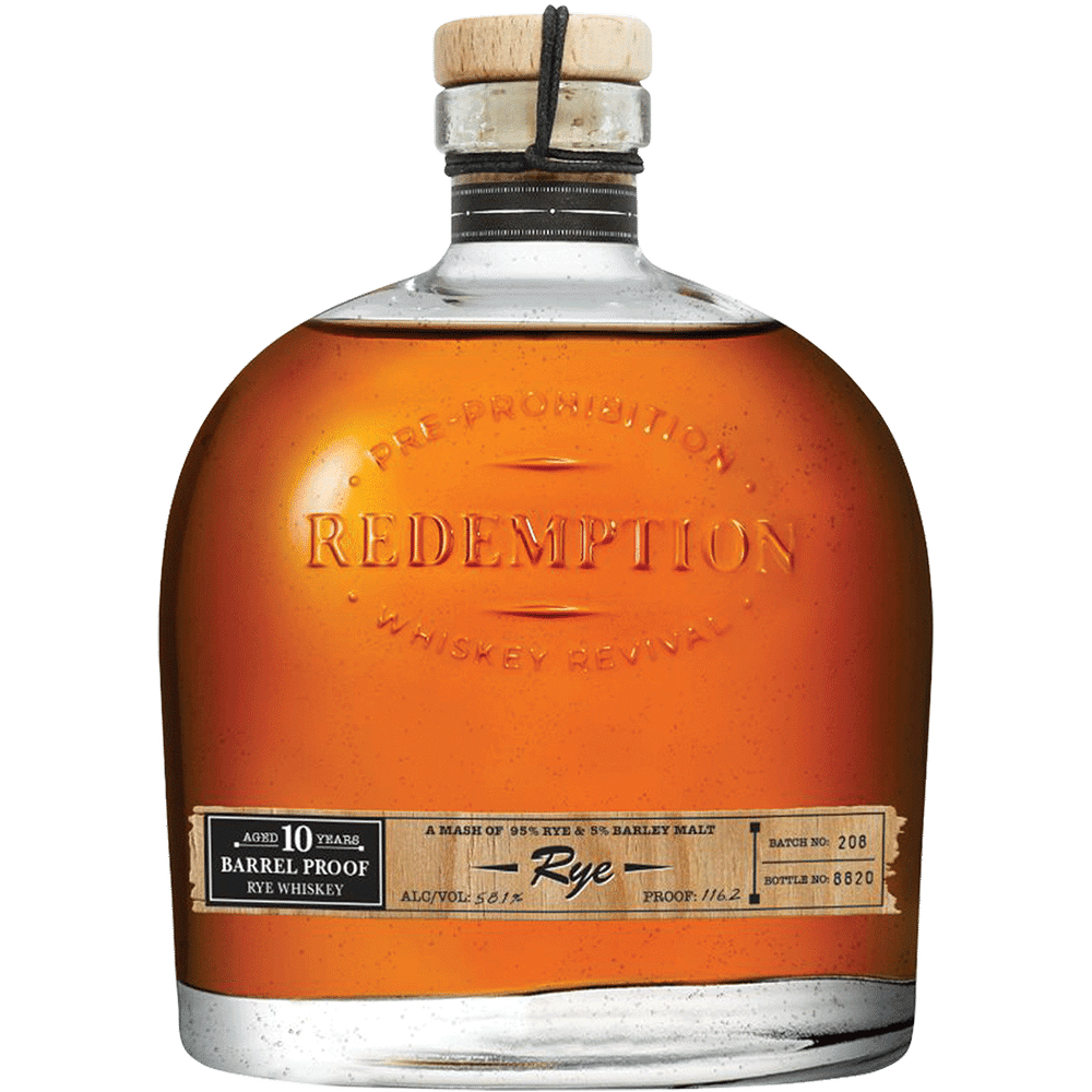 Redemption Rye 10 Year Barrel Proof